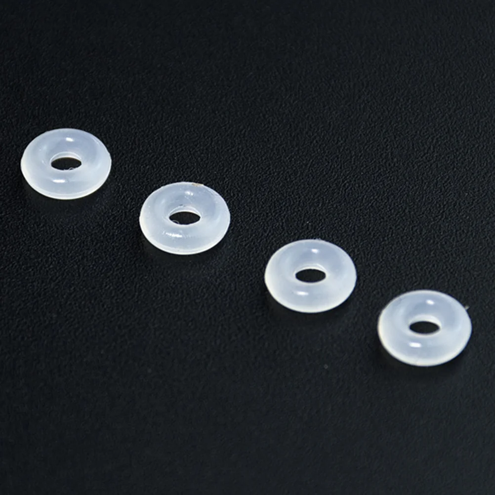 

80PCS Clear Silicone Rubber Stoppers for Use Alone or with Clip Lock Spacer Charm for Snake Chain Charm Bracelets