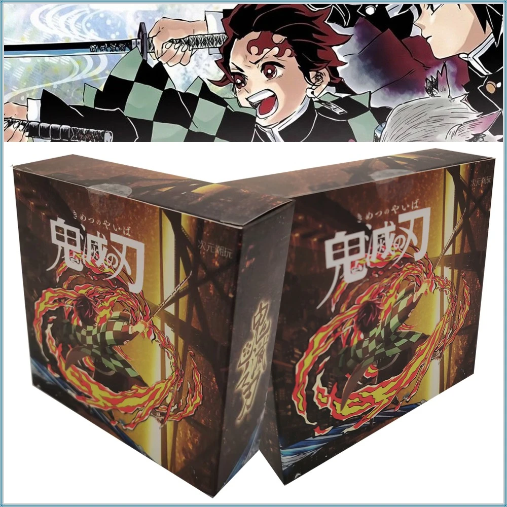 

Demon Slayer Fashion Trend Collection Cards Kamado Tanjiro Tomioka Giyuu Anime Characters Art AR Square Cards Peripheral Gifts