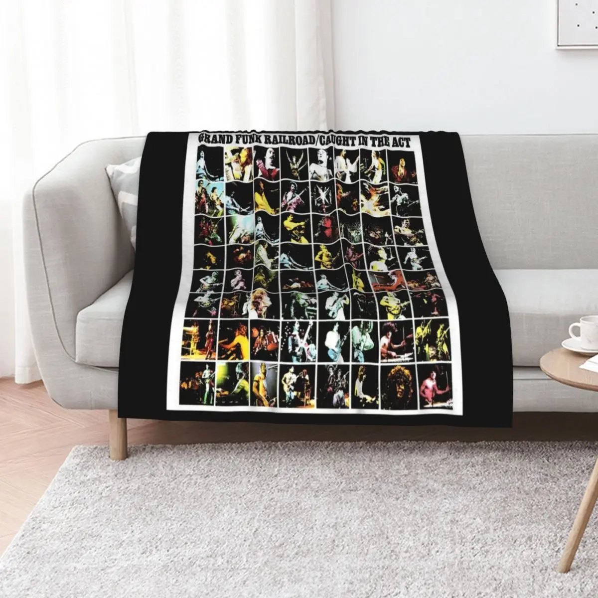 Grand Funk Railroad caught in the act Throw Blanket Shaggy Decorative Beds Retros Soft Big Moving Blankets For Bed Blankets