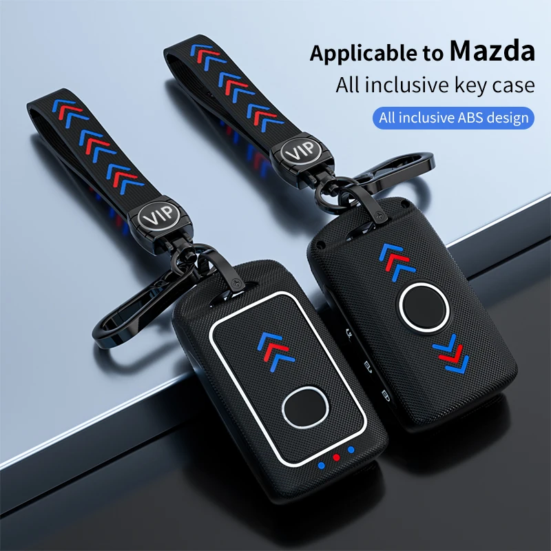 

1PCS 3 Buttons Car Key Case Cover Case For Mazda 3 Alexa CX5 CX8 CX4 2019 2020 Smart Remote Car Key Accessories Holder Keychain