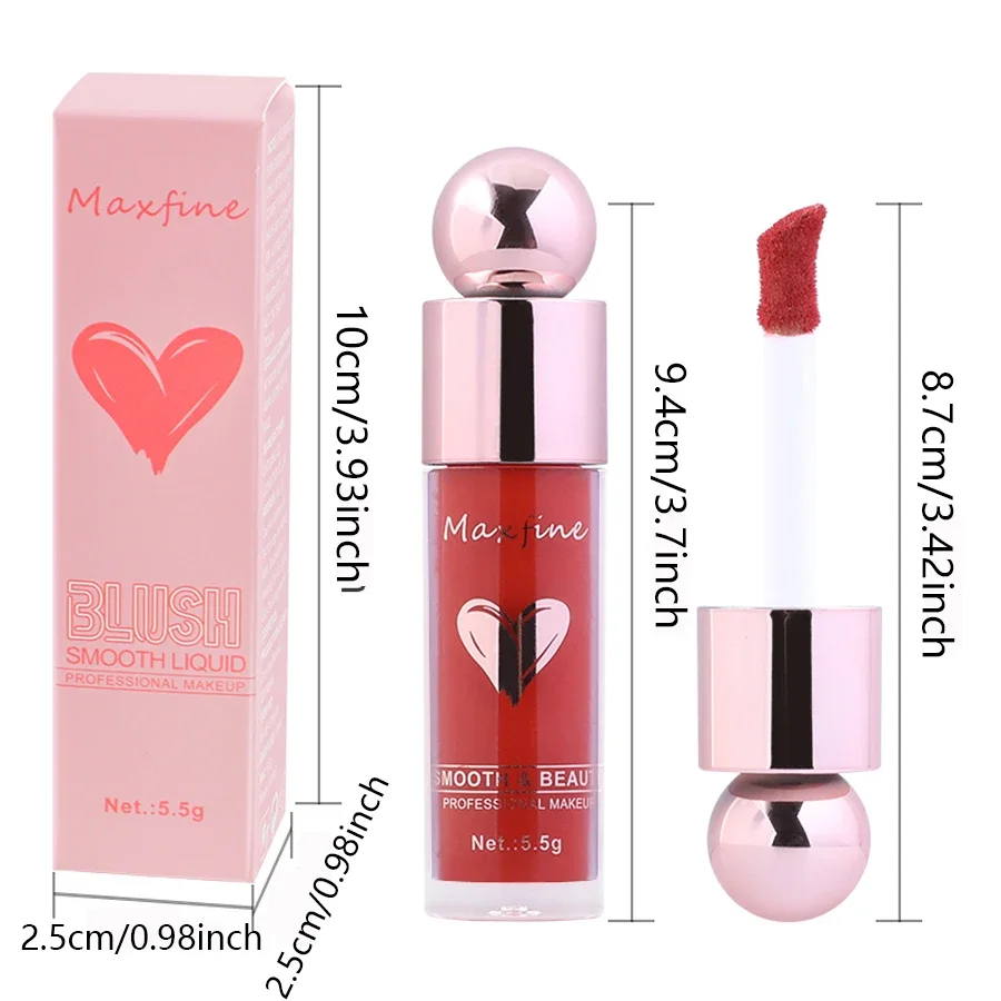 Mehrzweck wasserdichte flüssige Rouge dauerhafte Feuchtigkeit creme matte natürliche Gesichts Rouge