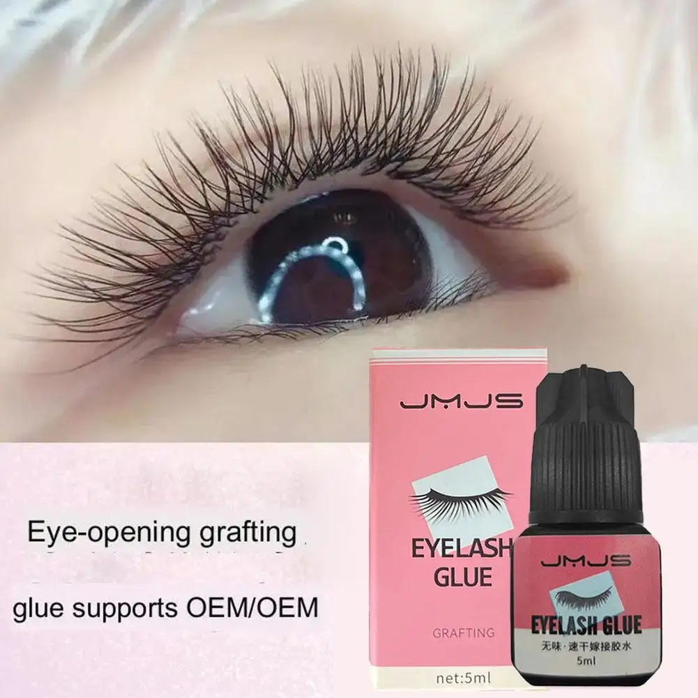 5ml extra starke Wimpern kleber verlängerung geruchs arm 1 Sekunde schnell trocknender Wimpern kleber für falsche Wimpern wasserdichter Kleber lift gl x3z0