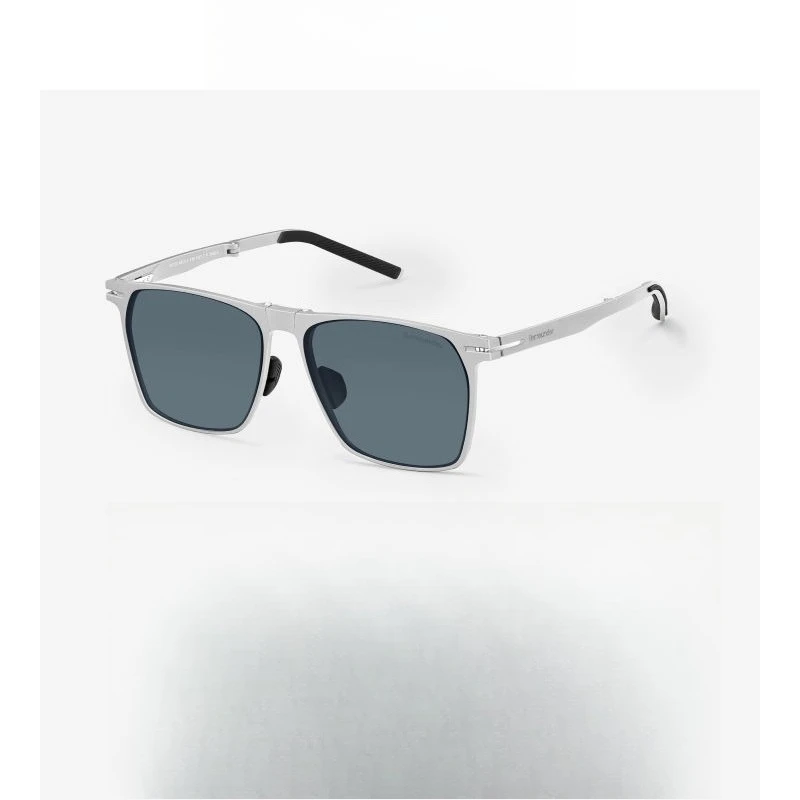 

Square large frame aluminum magnesium folding sunglasses FD431 ultra-thin