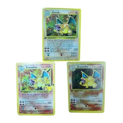 DIY Pokémon Homemade Series Dracaufeu Glurak Flash Card Fine Workmanship Anime Peripheral Game Collection Card Holiday Gift