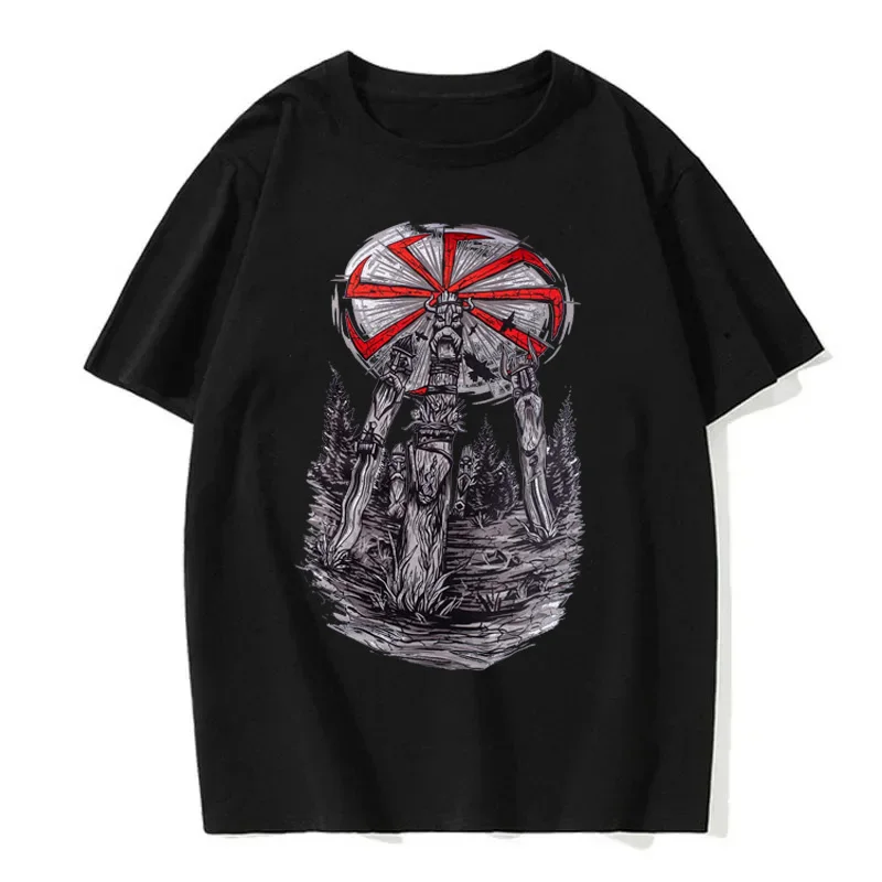 Kolovrat Slavic Sun Wheel Rune T-Shirt High Quality Cotton Large Breathable Top Loose Casual T-Shirt Oversized T Shirt Harajuku