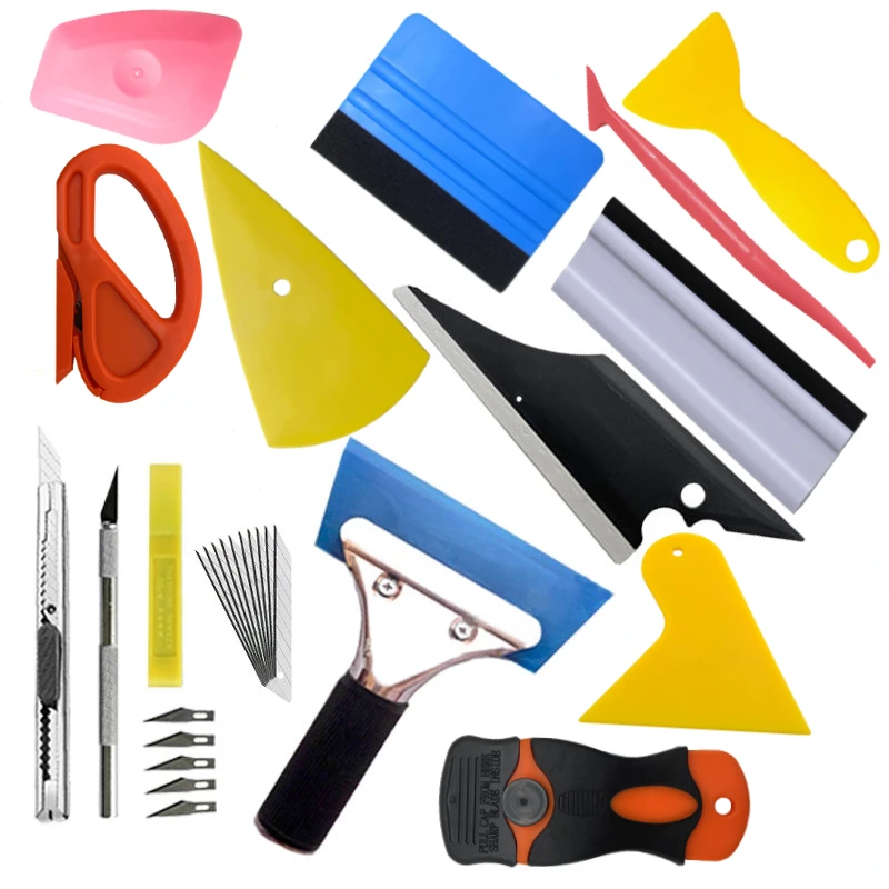 

Горячие автомобильные инструменты из углеродного волокна, виниловая пленка, наклейка, упаковка, автооттенок окна, фольга, магнитная палочка, ракель, бритва, скребок, инструмент