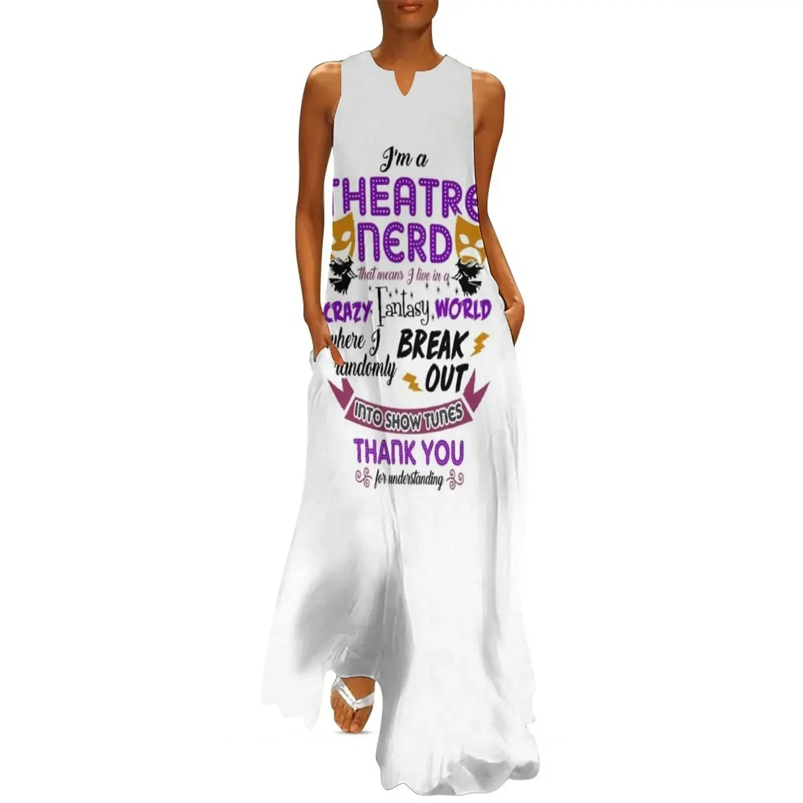 

Theatre Nerd Gift Idea Long Dress clothes for woman Women's summer skirt Dress for girls women's summer jumpsuit Dress
