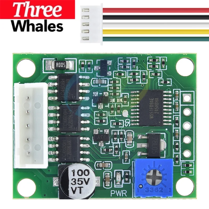 THR DC 6-20V 60W BLDC Motor Driver Speed Controller Module 12V Brushless 3 Phase Governor Hallless Switch Board With Cable