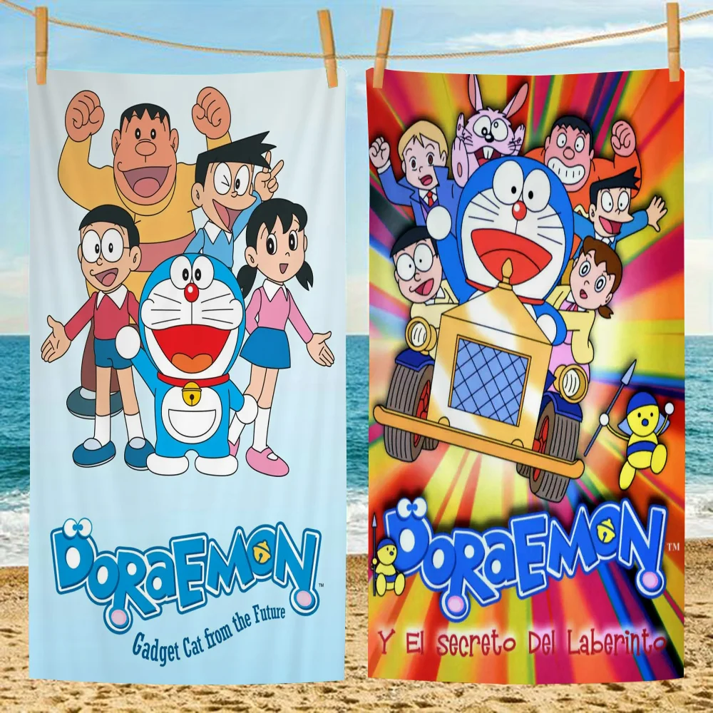 

D-Doraemon Big Microfiber Beach Towels Quick Dry Towel Sand Beach Towels Pool Towel For Travel Swim Pool Yoga