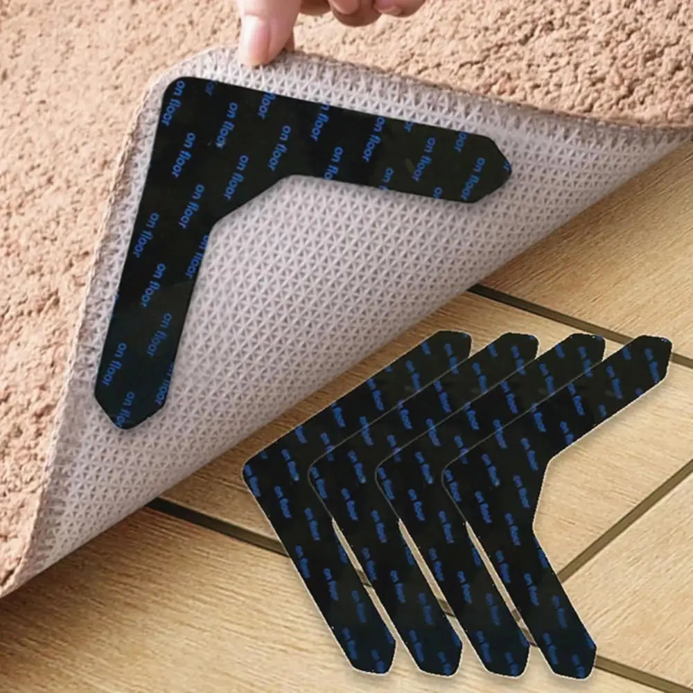 Reusable Double Sided Rug Gripper Tape Adhesive Non-Slip Rug Pad Tape Stickers Washable Area Rug Pad Carpet Tape