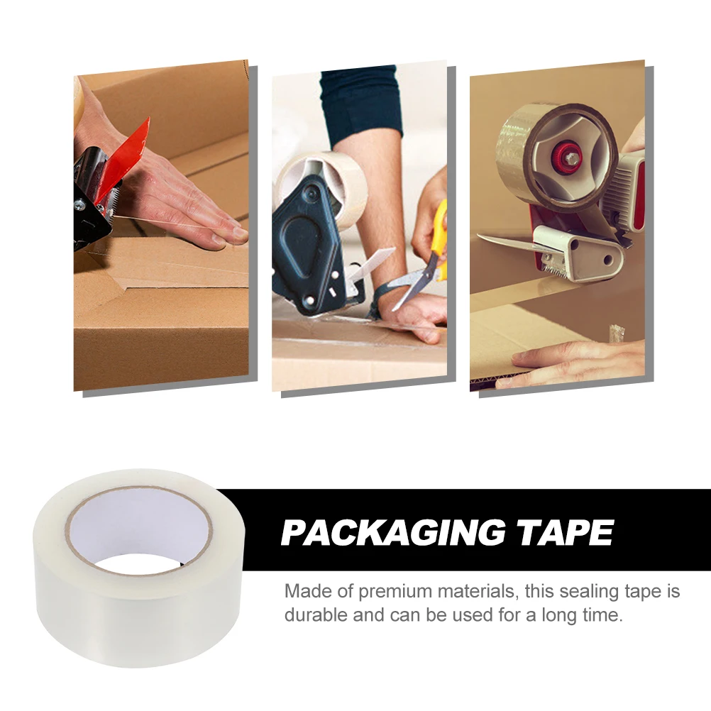 

Silent Duct Tape 48mmx50m Clear Heavy Duty Packing Tape Rolls for Shipping Box Sealing Carton Self Adhesive Transparent