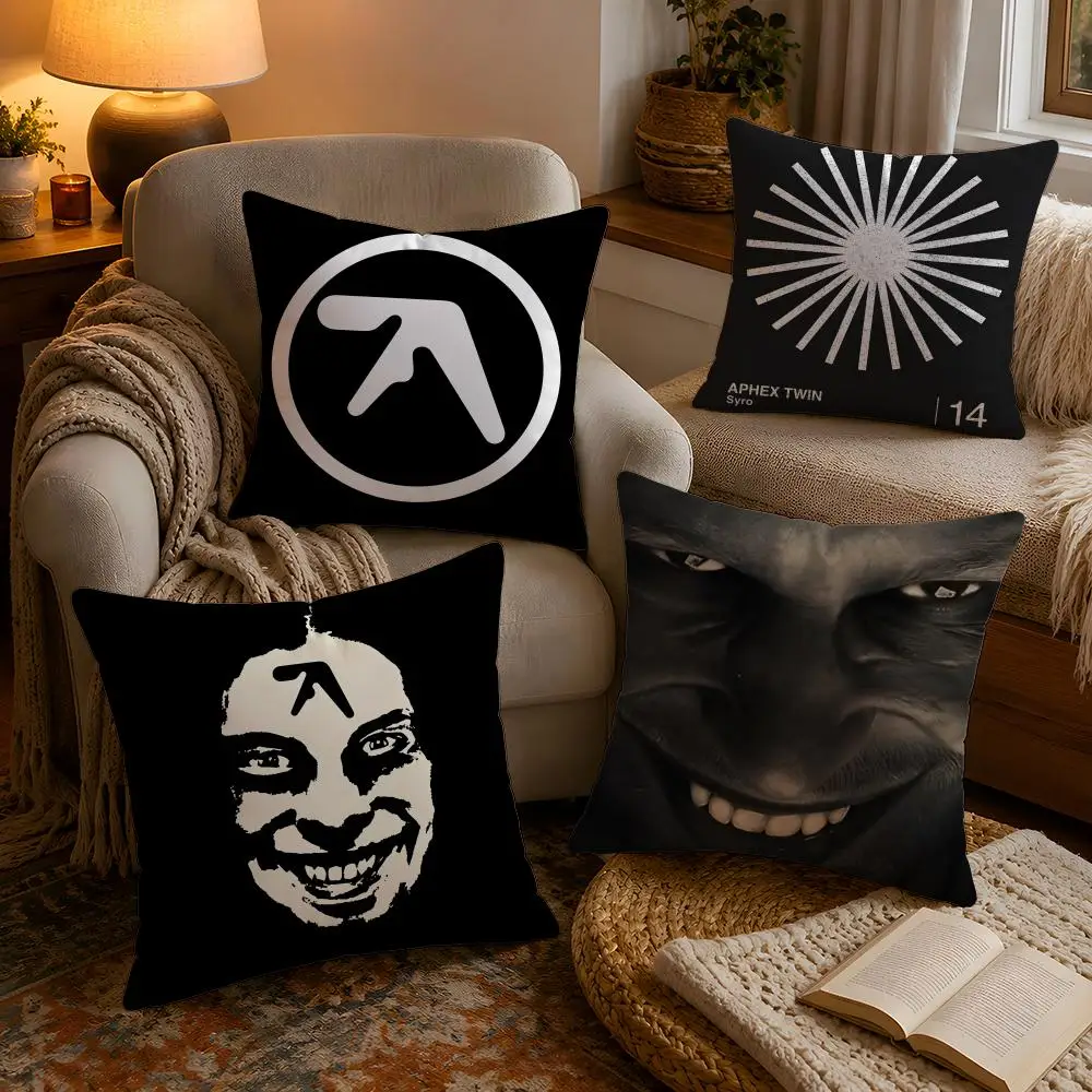 R-Richard D-David James Singer Cushion Cover Soft Plush Cushion Cover Double Print And Invisible Zipper For Sofa Home Car Use