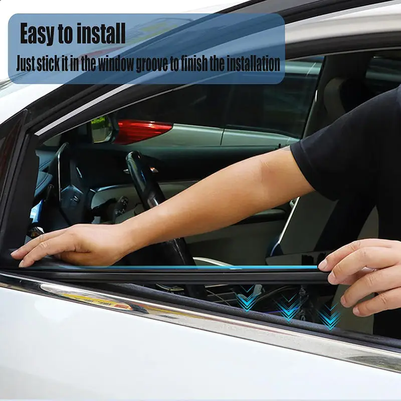 

1/2pcs Car Universal Side Window Wiper Removes Water Mist and Rainwater From The Window Glass with Double Scraping Rubber Strips