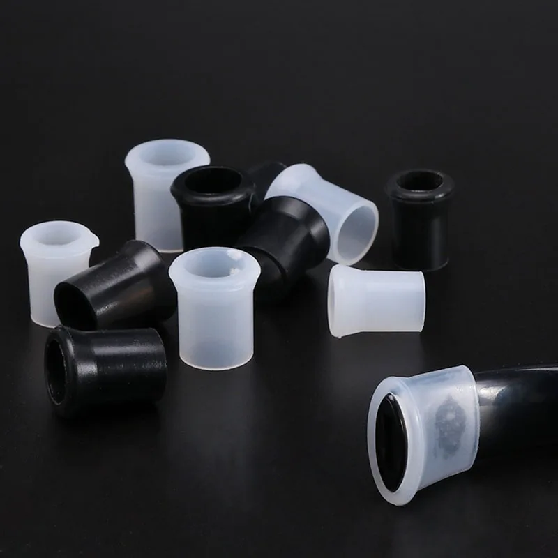 10Pcs Smoking Pipe Mouthpiece Silicone Protective Case 10/12mm Protection Ring for Tobacco Pipes Smoking Tip Assceeories