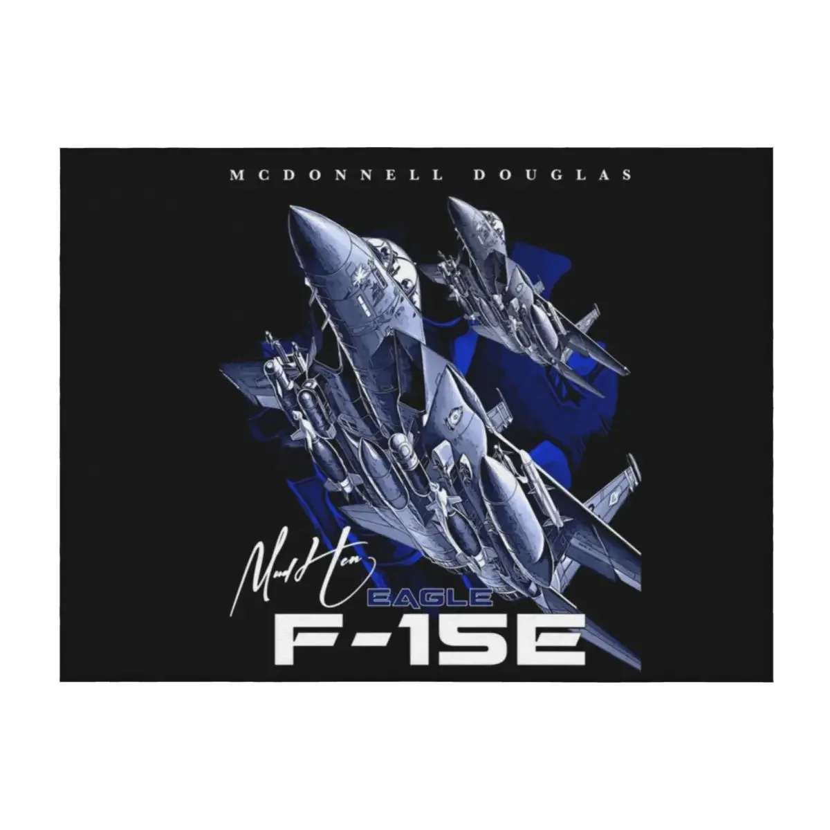 

F-15E Eagle Fighterjet Throw Blanket Summer Beddings Blankets Sofas Of Decoration Hairy Baby Blankets