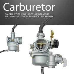 PZ19 19mm Motorcycle Carburetor For C100 DY100 WAVE100 CD100 SUPRA X110 Dream EX5 100cc Pit Bike Go Kart Moped Scoot