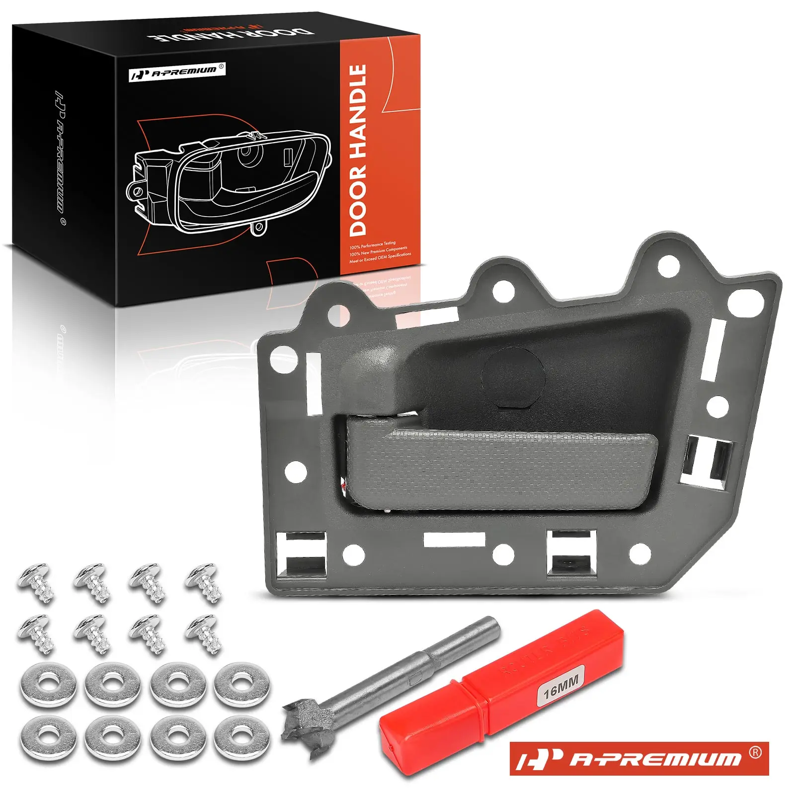 A-Premium Rear Driver Side Gray Interior Door Handle for Jeep Grand Cherokee 2005-2010