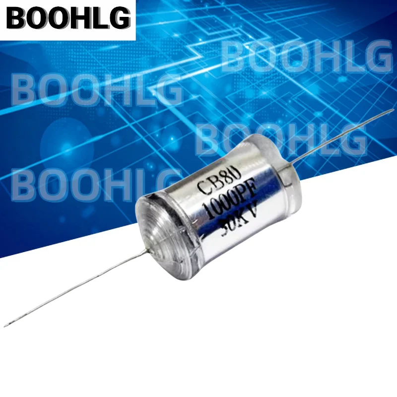 2PCS CB80 1000PF 30KV 102 1nF 3000V 1000pF polystyrene high-voltage capacitor double voltage DC pulse
