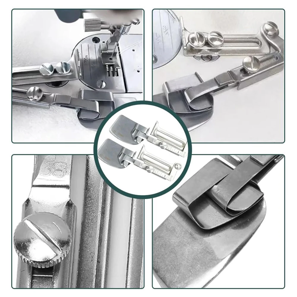 1Pc Flat Car Hem Pull Cylinder Lock Stitch Machine Curling Presser Foot A11 Industrial Sewing Machine Spare Parts Multiple sizes