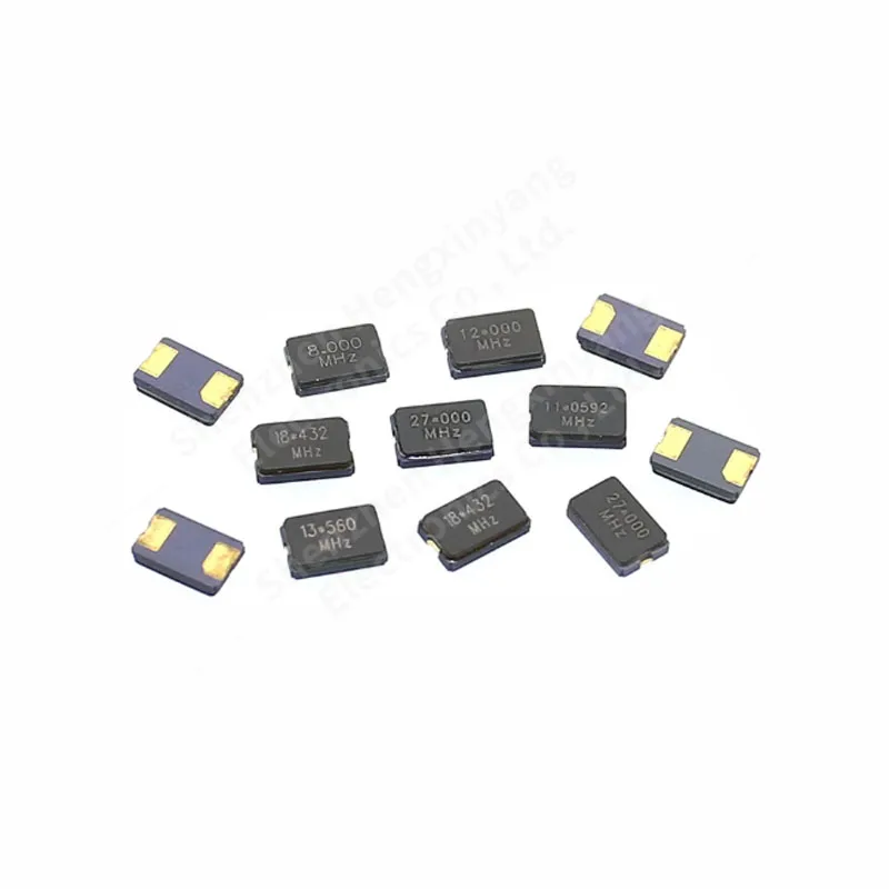 10PCS 8Mhz 9.84375Mhz 10Mhz 11.0592Mhz 12Mhz 13.56Mhz 16Mhz 20Mhz 40Mhz 5032 Passive SMD crystal Oscillator 2PIN quartz