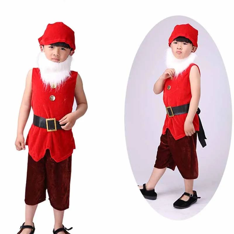 Seven Dwarfs Costume for Kids Christmas Halloween Carnival Party Cosplay Costumes Stage Performance Costumes For Children