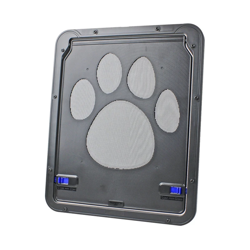 Pet Screen Door Easy Install Home Lockable Outdoor Door Magnetic Self-Closing Function Sturdy Door Fit For Dog Cats 24X29cm