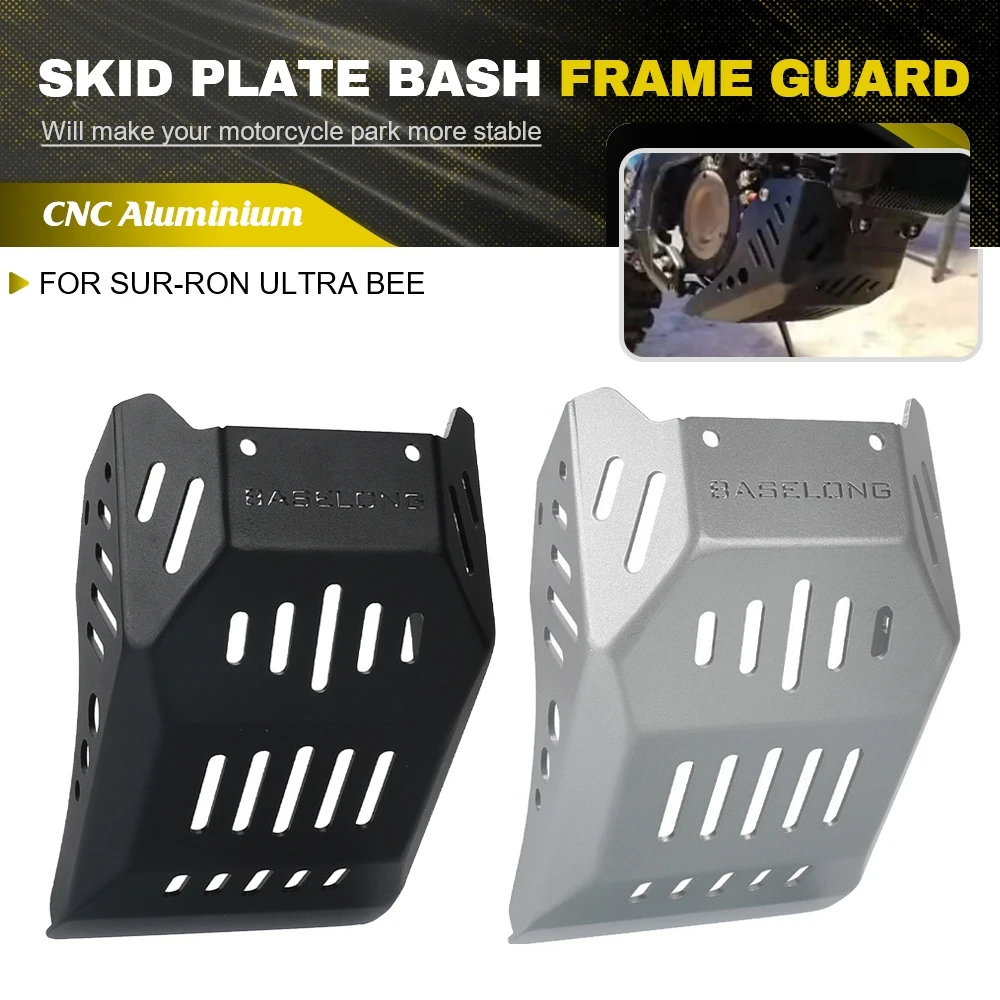 Motorcycle Accessories Skid Plate Pan Protector Cover Fairing For Sur-Ron Ultra Bee Aluminum Alloy Engine Chassis Guard Shield