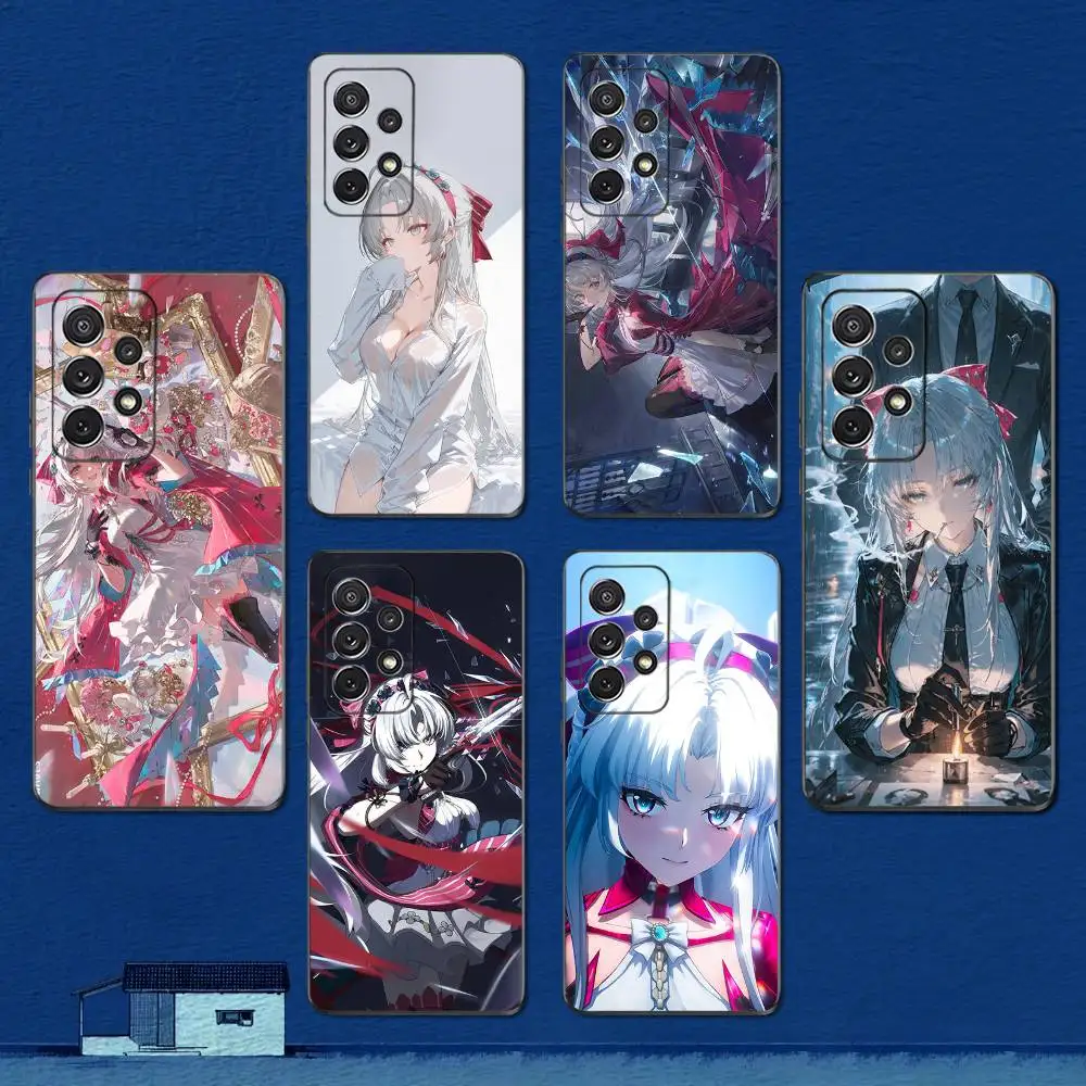 

W-Wuthering Waves C-Carlotta Phone Case For Samsung S22,S21,S20,S10,S9,S25,S24,S23,Ultra,FE,Plus,Lite,Soft Silicone Black Cover