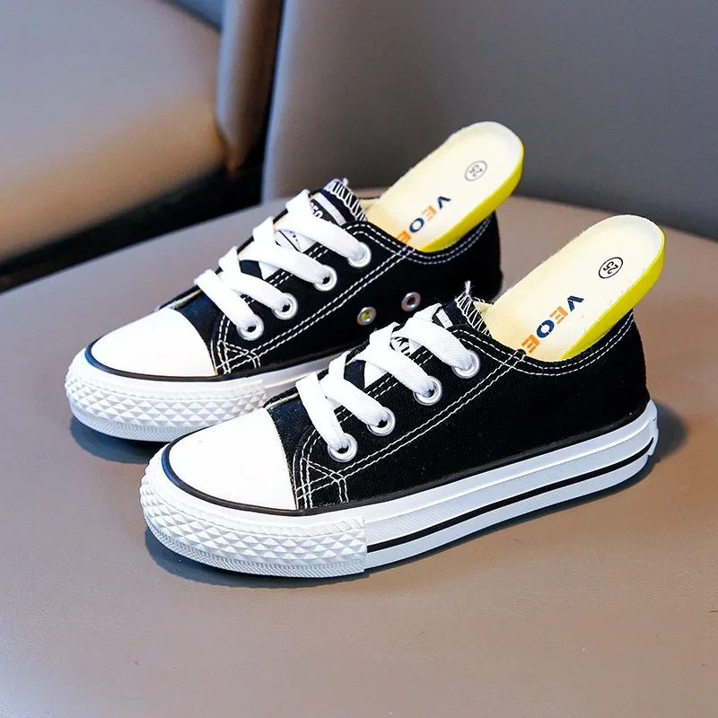 

Kids Flats Teen Sports Running Shoe Classic Children's Canvas Shoes New Anti-slip Boys Sneakers Girls Student Casual Board