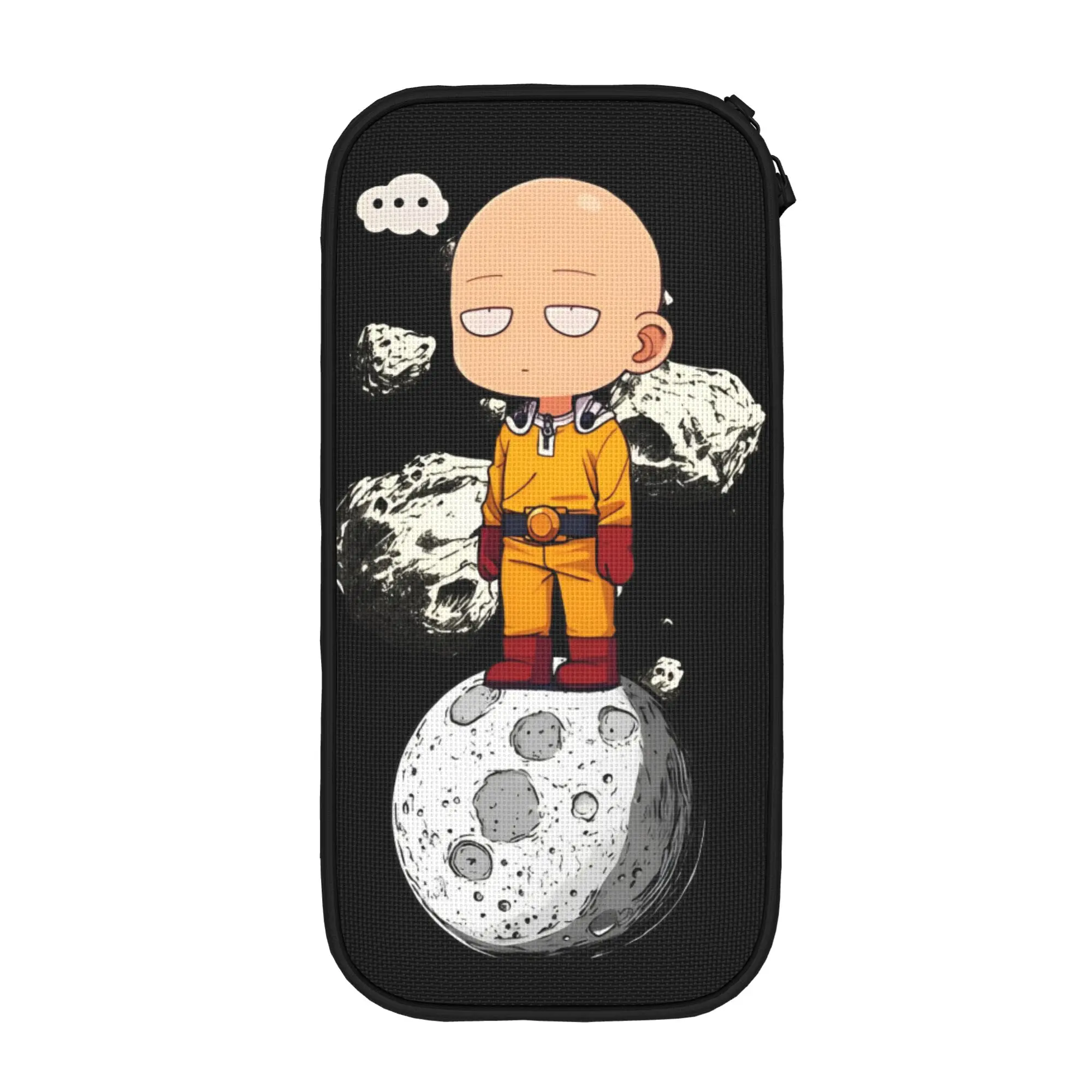 Saitama to the Moon One-Punchs-Man Pencil Cases Lovely  Pencil Bags Kids Large Storage School Supplies Cosmetic Pencilcases