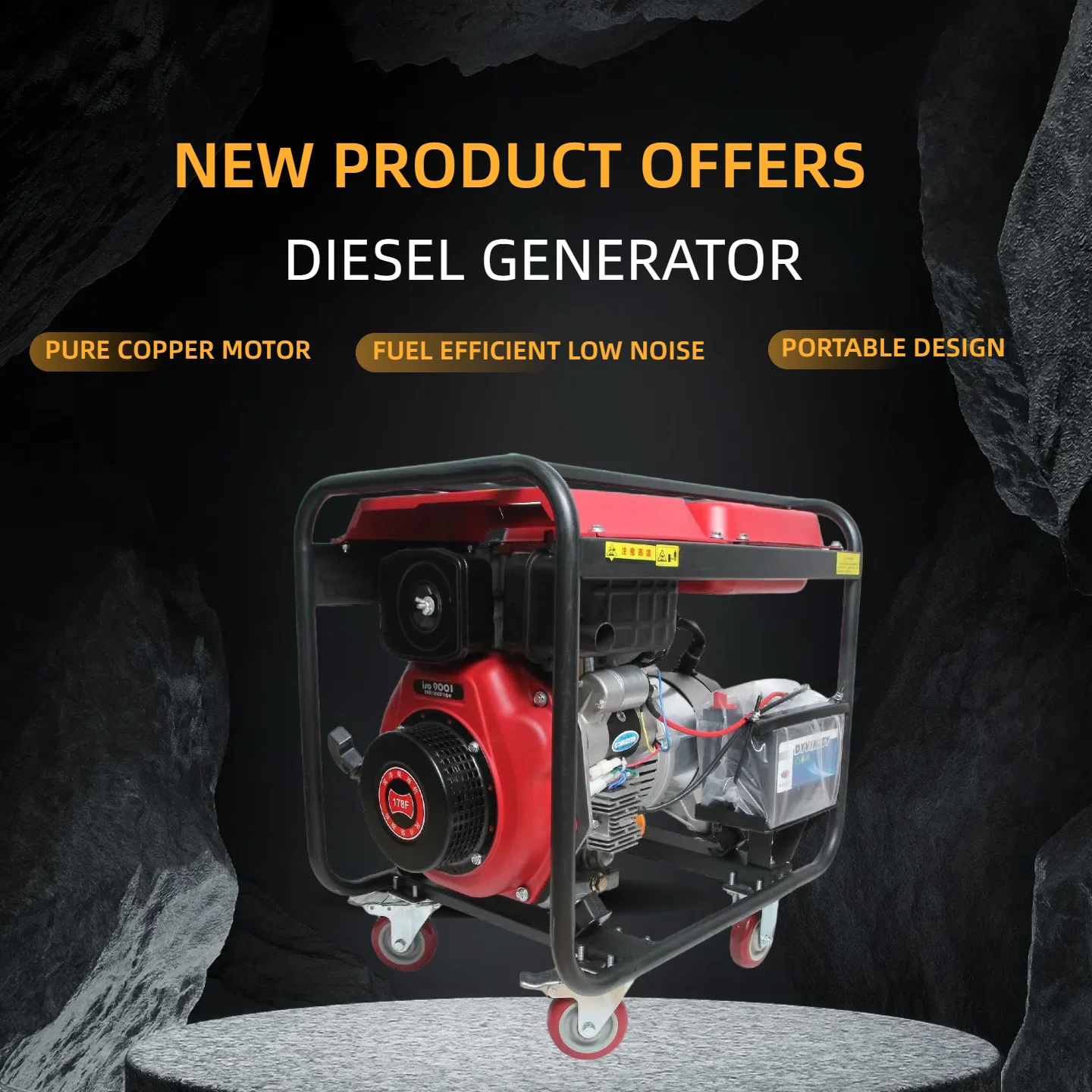 

Quiet Lightweight Small Generator Noiseless Customizable Factory Direct Sales Travel Electricity Made in China Genset