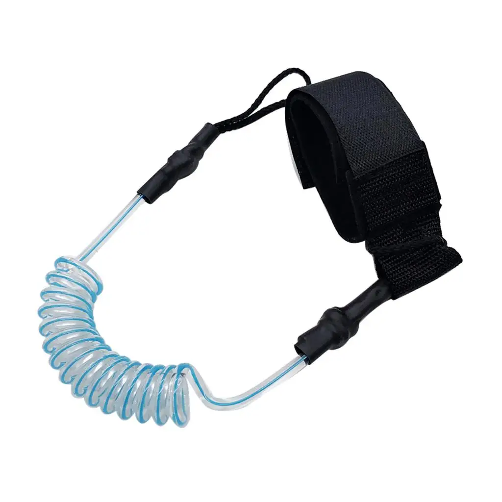 4' Coil Surf Leash, Universal Paddle/Fishing Rod Leash for Kayaking Canoeing Surfing and more Surfboard Swivel Stretch Rope