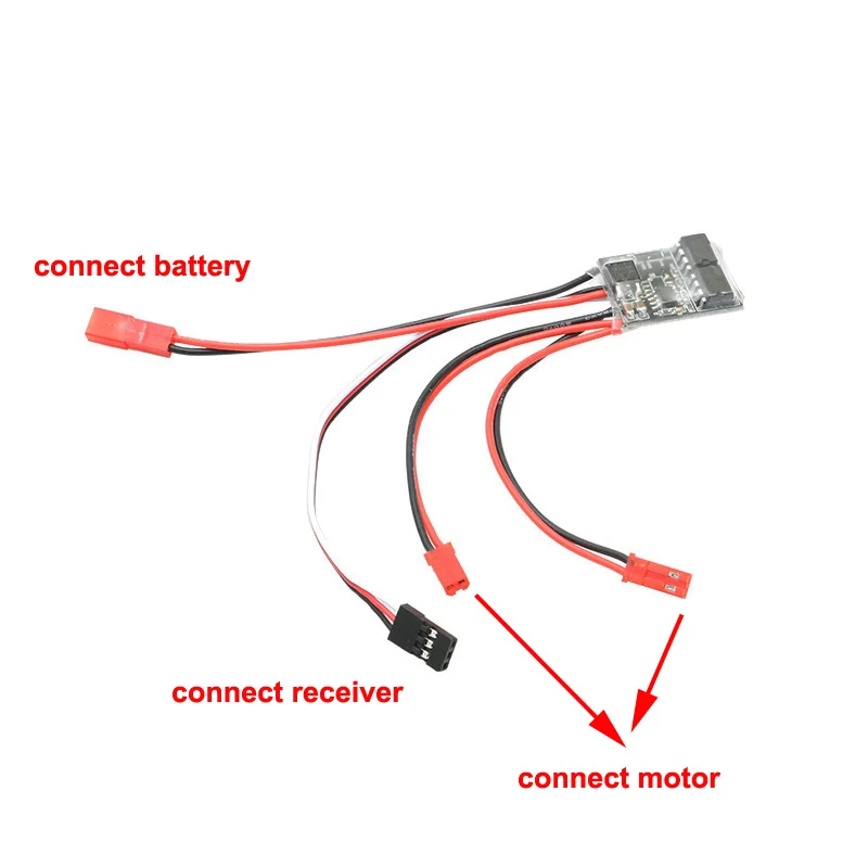 1PCS 14A Brushed ESC 3V-12.6V Electric Speed Controller for RC Micro Drone Aircraft 8520 1020 Hollow Cup Motor/N20 N30 Motors