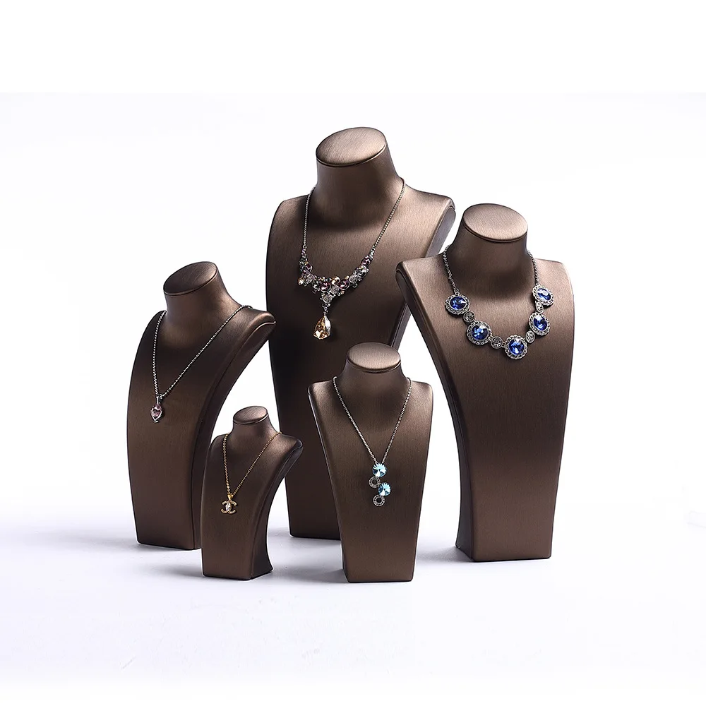 PU Black Blue Jewerly Holder Necklace Display Mannequin Window Show Props Pendant Model Showcase