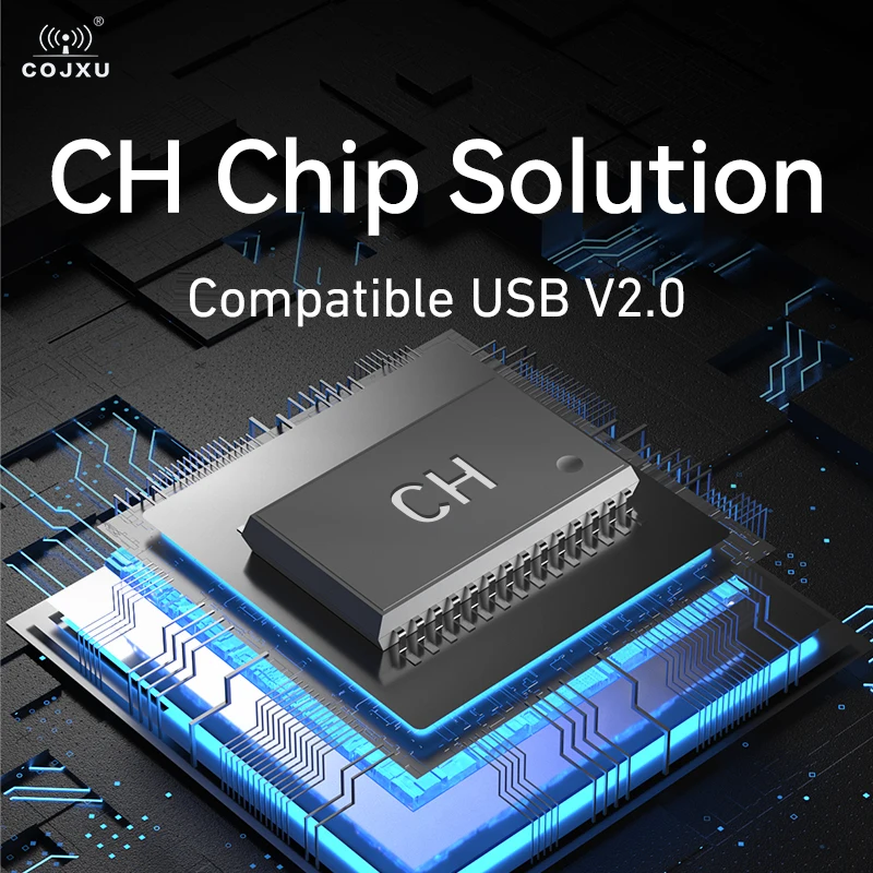 Módulo convertidor CH342F USB a RS485 de 2 vías grado Industrial COJXU E810-U21C tipo C alta protección EMC DC4.5 ~ 5.5V
