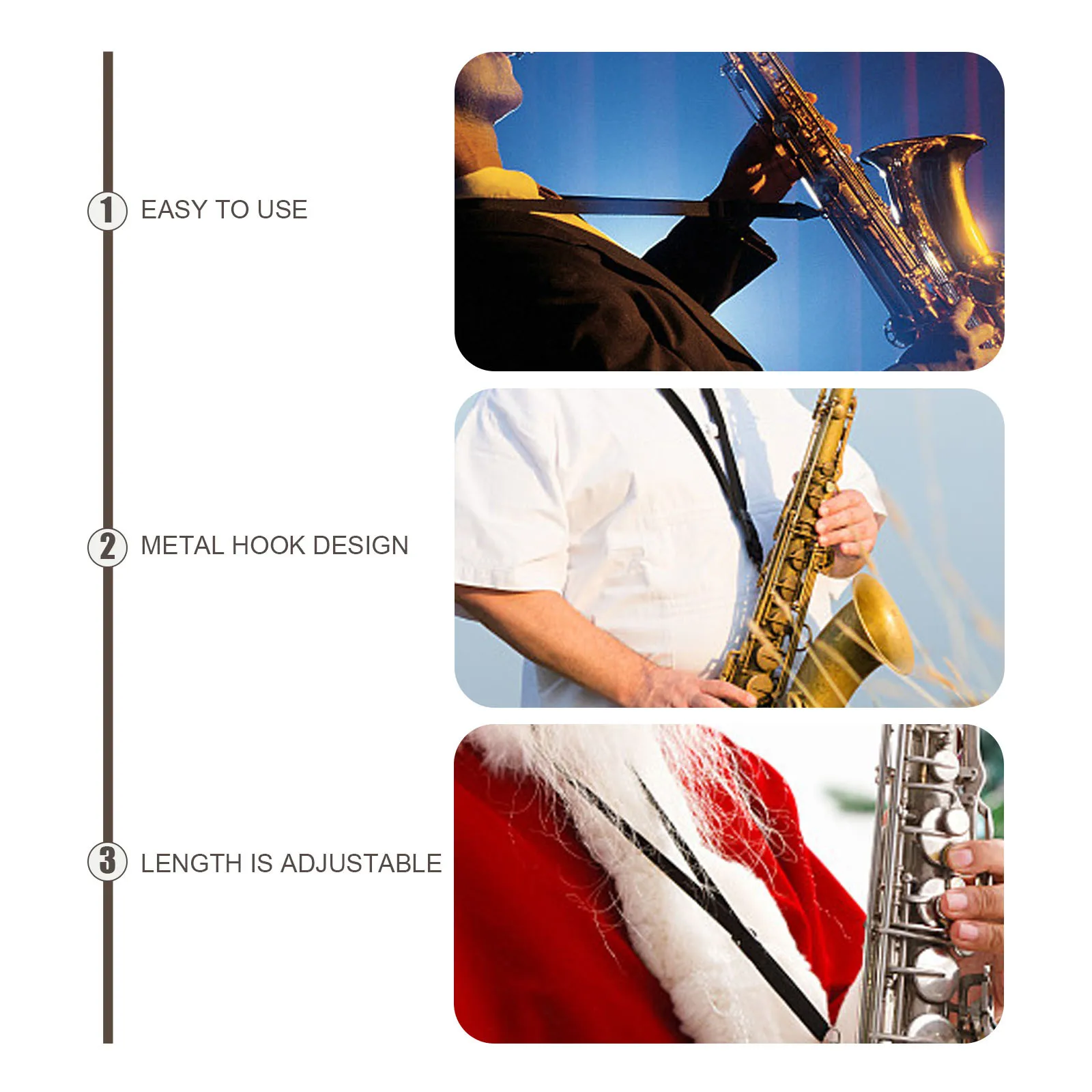 

Adjustable Saxophone Strap Thickened Saxophone Strap Saxophone Fixing Strap Hanging Saxophone Strap Saxophone Strap Supply