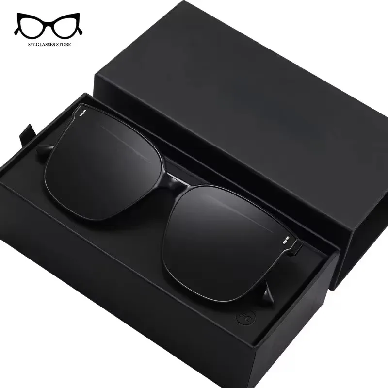 New Men's and Women's Polaroid Sunglasses Temperament UV-proof Square Frame Trend Sun Glasses Fashion