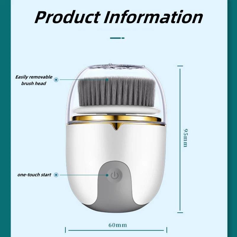電気フェイシャルクリーナー,防水クリーニングおよび美容機器,多機能洗顔ブラシ,電気充電