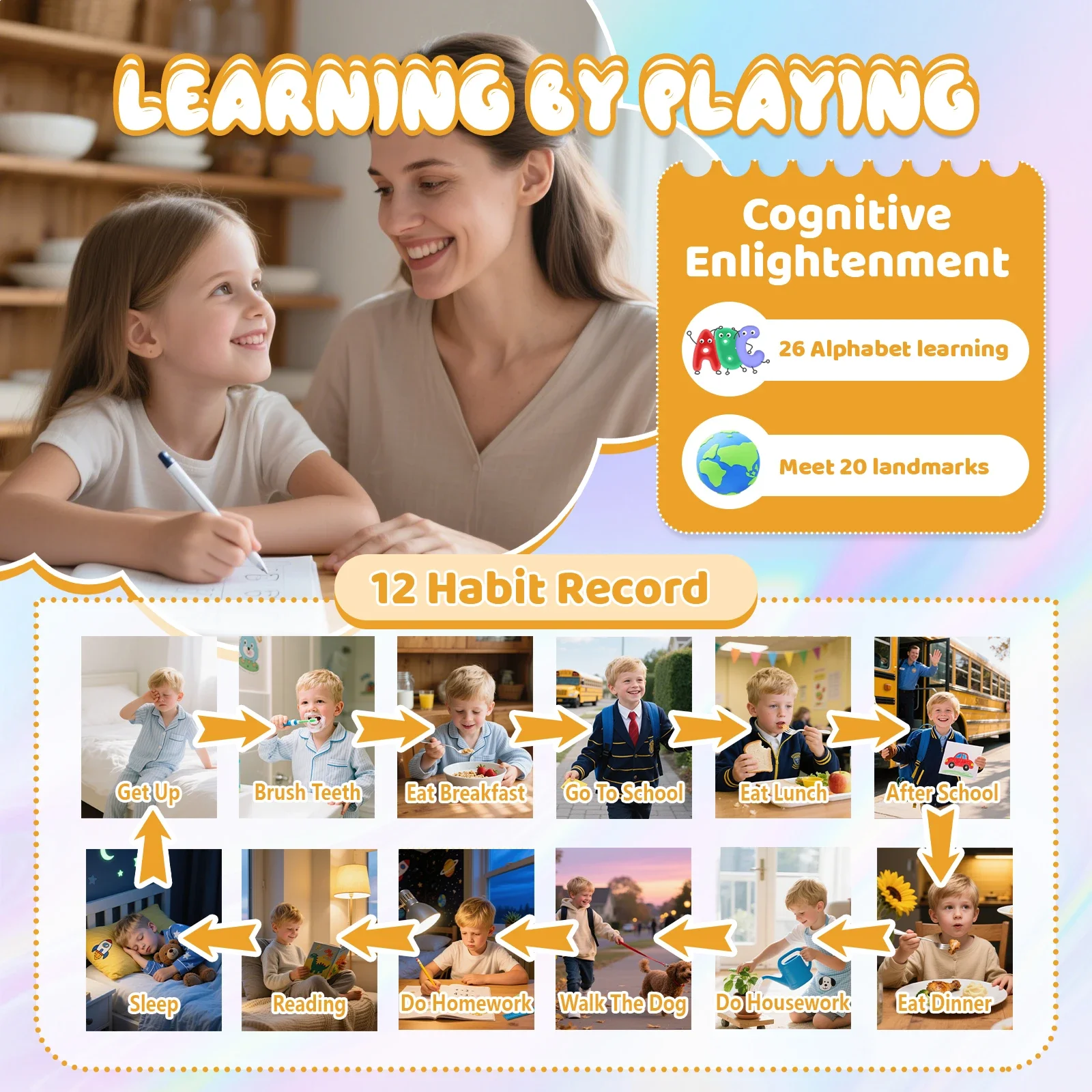 [Smartphone] Smartphone Infantil de 2.8" para Meninas |   Câmera Dupla |   USB |   Bateria de 600mA |   Jogo&Música&Alarme&Calculadora, Câmera Infantil