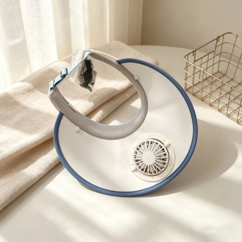 

Gift Cartoon Children Fan Hat Breathable Sunscreen Wide Brim Fan Hat Adjustable Portable Summer Fan Visor Cap Hot Weather