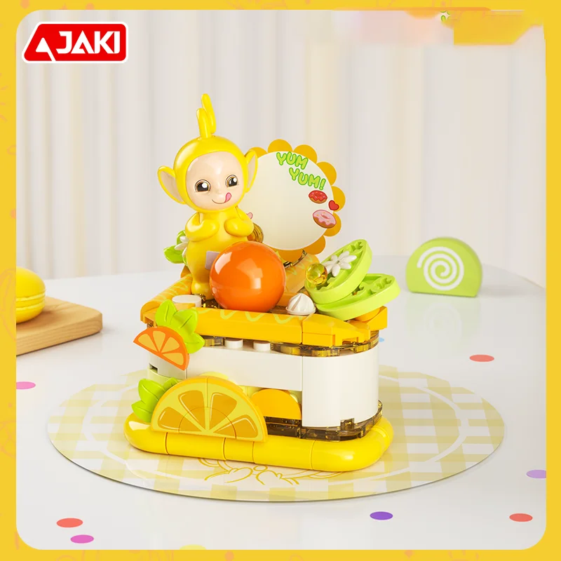 

JAKI cute cake doll building block set, children's building block assembly decorative toy, Christmas and birthday gift for kid