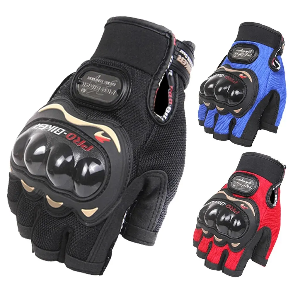 Motorbike Racing Glove Motorcycle Short Finger Gloves Summer Motocross Motorbike Breath Mesh Touch Screen Racing Glove