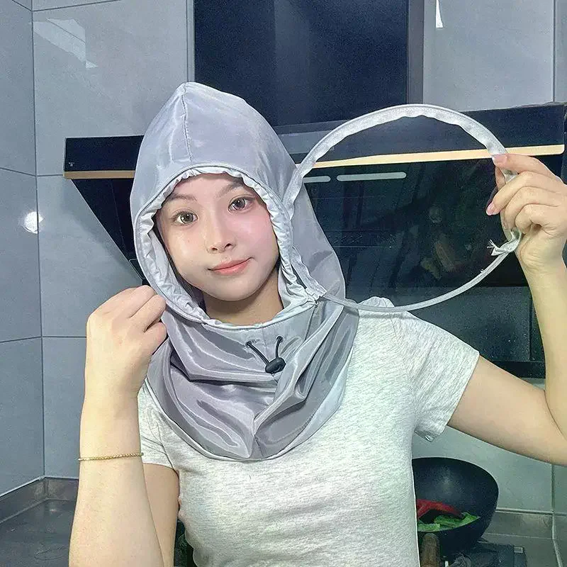 Women Kitchen Hat Cooking Cap Oil Splash Shield Face Cover Reusable Protective Headwear Cooking Spray Dust Mask Farm Bee Keeper