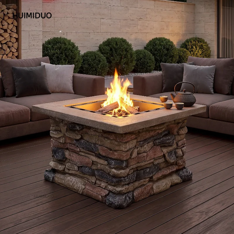 Outdoor Barbecue Grill Courtyard Bonfire Grill Barbecue Table Heating Stove Barbecue Brazier
