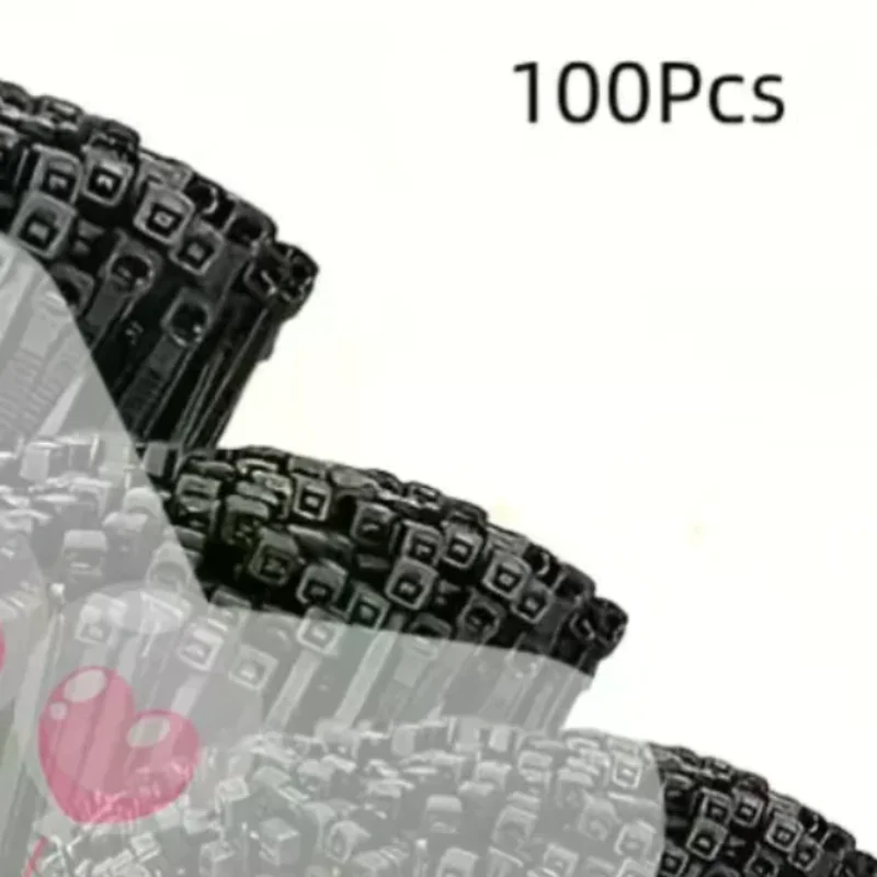 100Pcs Self-locking Cord Ties Straps Nylon Zip Ties Adjustable Cables Fastening Loop Home Office Wire Zip Ties