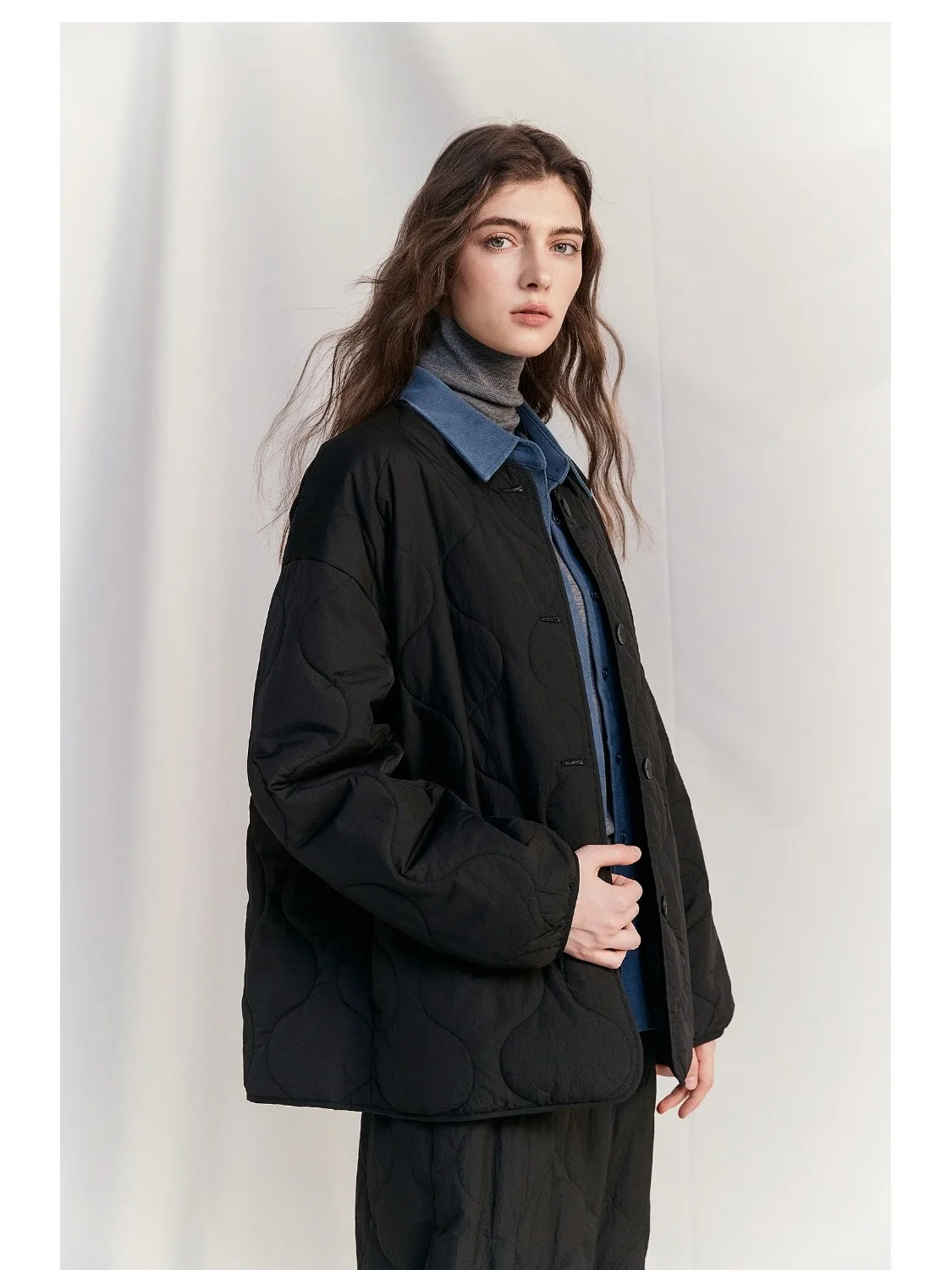 

Women's Casual Cotton Jaet Winter Warm Outerwear Loose Fit Comfortable Cotton Coat round Ne Single Button Closure Long Sl...