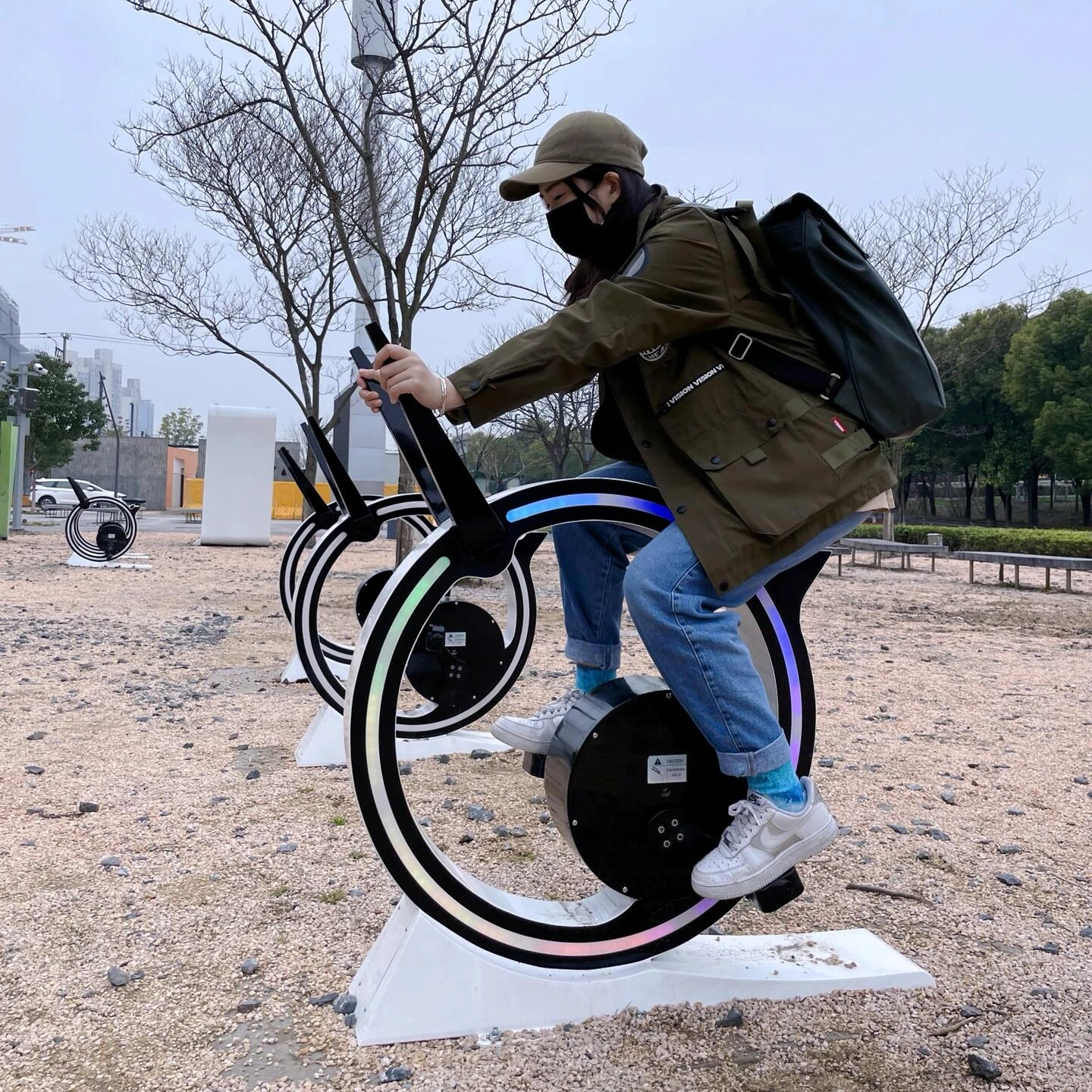 

Customizable Factory Intelligent AI Luminous Riding Dynamic Bicycle Park Playground Exercise Facilities