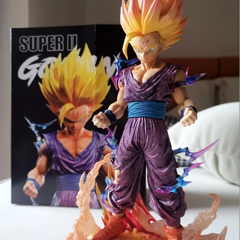 26cm Dragon Ball Gohan Anime Figure Super Saiyan 2 Gohan  Action Figurines Statue Gk Dbz Pvc Collection Model Toys Birthday Gift