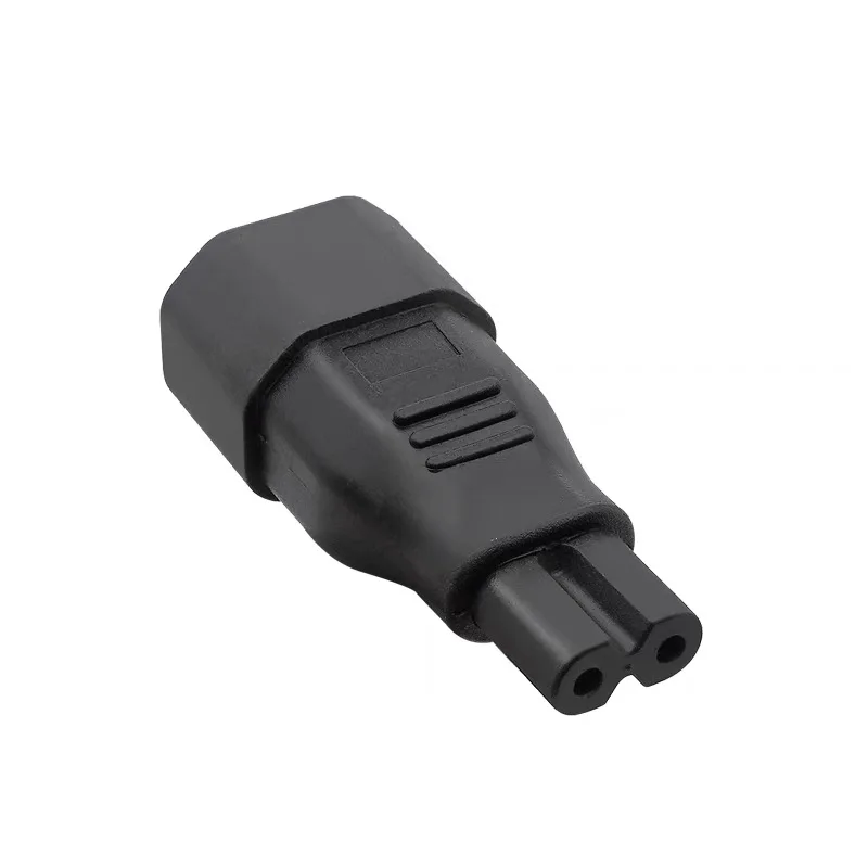 Standard Molded IEC 320 IEC320 C14 Socket to IEC C7 Plug AC Power Adapter