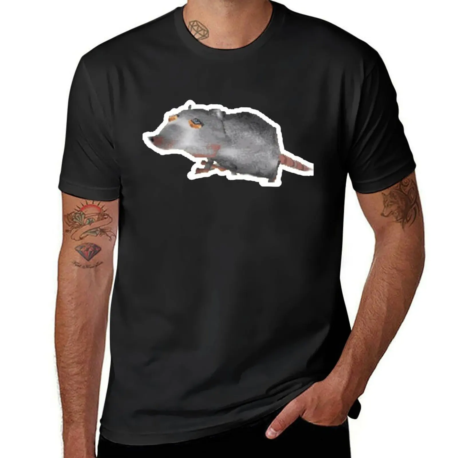 The Giant Rat from Rat Movie: Mystery of the Mayan Treasure T-Shirt anime clothes oversized mens graphic t-shirts hip hop